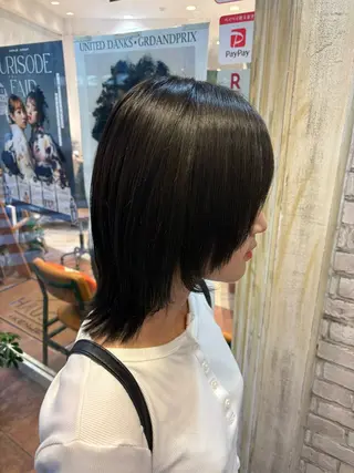 セミロング 🪐海外hair/パ ーマ/暖色/ミミ🌼のヘアスタイル