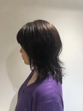 ミディアム soy kufu 川勝のヘアスタイル