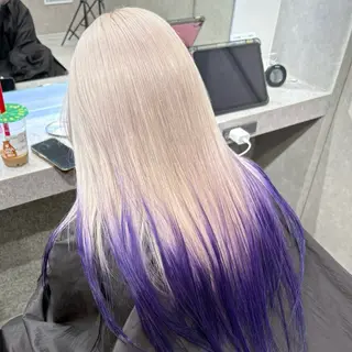 カラー Yoshiいろあそび 八王子/ハイトーンのヘアスタイル