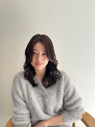 ミディアム 大曽根/似合わせ 提案/十文字玲音のヘアスタイル