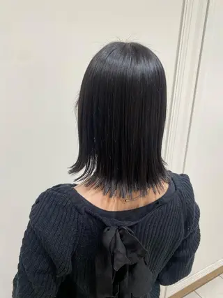 ミディアム MEGU/layer cut/透明感カラーのヘアスタイル