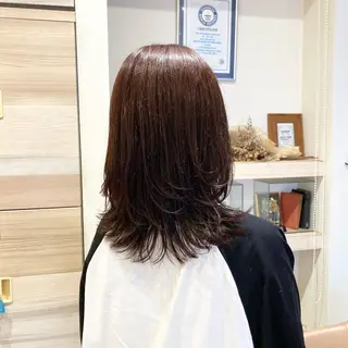 ミディアム カラー 🍊レディース募集中 土本　遥菜🍊のヘアスタイル
