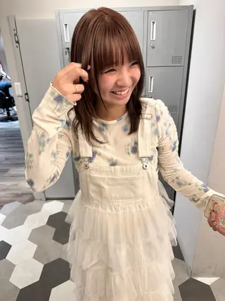 セミロング 【天満で1番の艶髪】 髪質改善🌹釣本竜哉のヘアスタイル