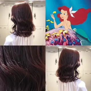 ロング カラー ハイトーン×レイヤー カットTAKUMIのヘアスタイル