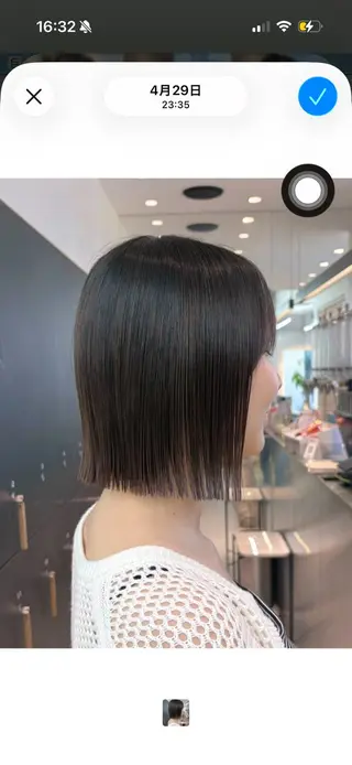 ショート 赤み消しベージュ 艶カラーたまき🧡のヘアスタイル