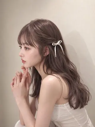 セミロング カラー 27日空き◎艶髪 misatoのヘアスタイル