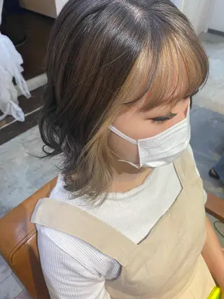 ミディアム 才門 真菜のヘアスタイル
