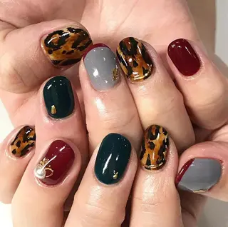 ネイル 渋谷／チップ長さ出し 👑アプレgel-xのネイルデザイン