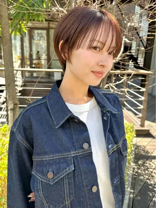 ショート カラー 似合わせショート×透 明感/やじまたかしのヘアスタイル