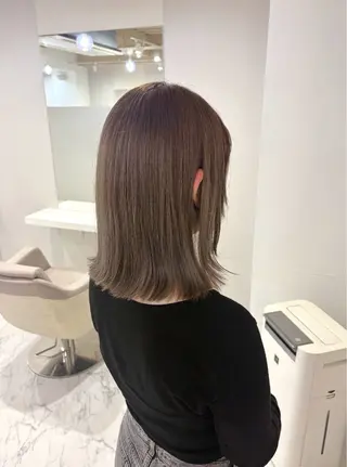 ミディアム カラー 🦋韓国/レイヤー 石川花奈🦋のヘアスタイル