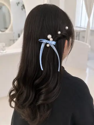 ヘアアレンジ ヘアセット＆メイク 早朝対応可能☀️のヘアスタイル