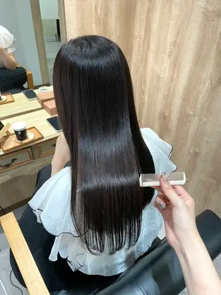 ロング カラー パーマ 髪質改善🌱透明感 カラー/MINAMIのヘアスタイル