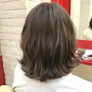 ミディアム カラー 櫻井 なんなのヘアスタイル