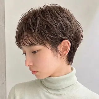 ショート パーマ ショート/ボブ/ パーマ🌀/あんなのヘアスタイル