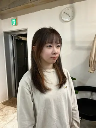 セミロング カラー fit /HONOKAのヘアスタイル