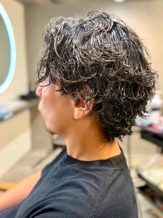 パーマ メンズ メンズ特化、Li'a パーマ縮毛、ANNAのヘアスタイル