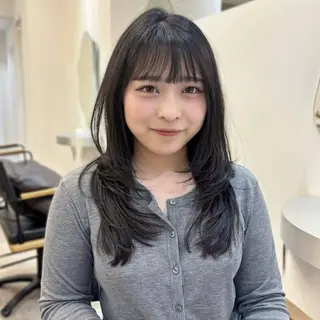 ロング fuyuna レイヤーカット🖤のヘアスタイル
