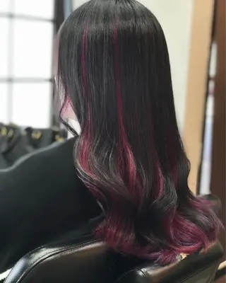 ロング カラー 大山 雅矢のヘアスタイル
