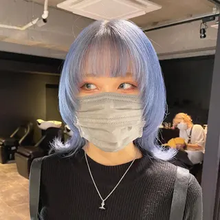 ミディアム カラー 女性艶髪マンツーマン YUKIのヘアスタイル