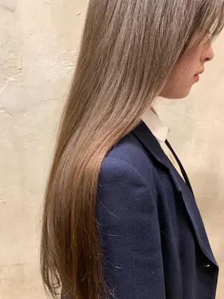 ロング カラー ボブパーマコテ巻き風 パーマNo1深江秀平のヘアスタイル