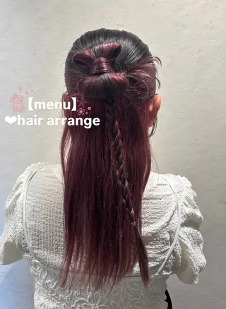 ヘアアレンジ 艶カラー/アレンジ 🌺URUHA🌺のヘアスタイル