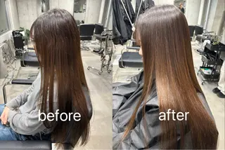 ロング デザインカラー みさのヘアスタイル