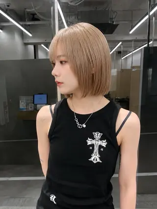 ショート カラー カット&髪質改善 TAIGAのヘアスタイル