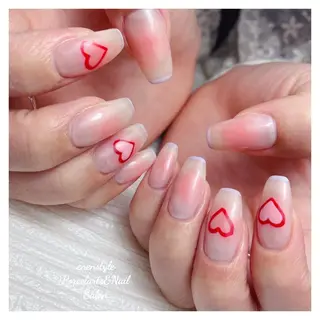 ミディアム ネイル 🐾enen style 🐾のネイルデザイン