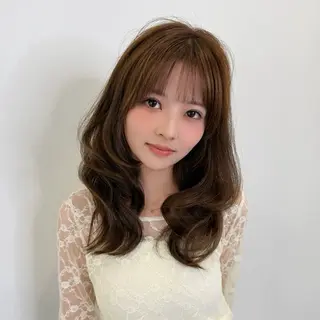 ロング カラー はるな/透明感カラー /Wカラーのヘアスタイル
