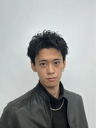 ショート パーマ メンズ カット🔥パーマ特化 fifthりょう🔥のヘアスタイル