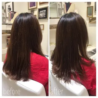 ロング ウフ 長瀬のヘアスタイル