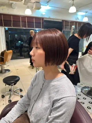 ショート ボブ  レイヤー 髪質改善  相澤晃希のヘアスタイル