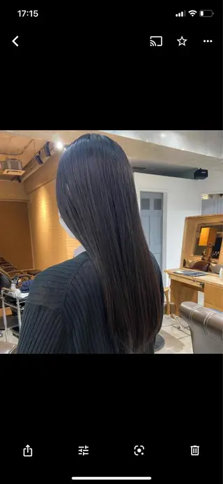 ロング 安岡美咲✂︎ 艶カラー/髪質改善のヘアスタイル