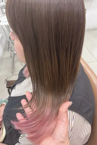 ミディアム カラー 頭皮×髪質改善 透明感カラー💎中村のヘアスタイル