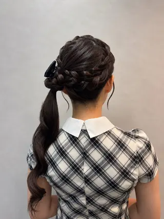 ロング 推し活アレンジ🎀 艶カラー¦nanoのヘアスタイル