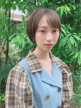 ショート 【公式】amble luxe池袋東口🩷のヘアスタイル
