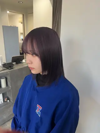 ミディアム 宮城 萌のヘアスタイル