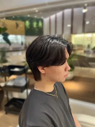 ショート パーマ メンズ 梅田茶屋町メンズ 専門美容師 山元一平のヘアスタイル