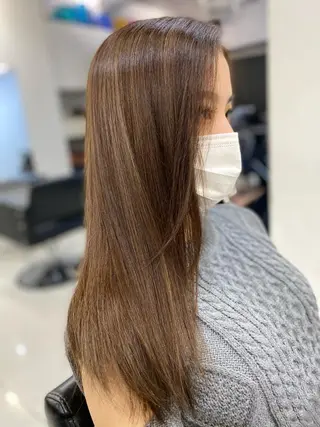 ロング カラー レイヤーカット 赤み消し　店長/大和のヘアスタイル