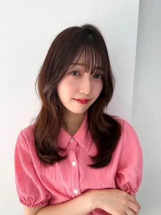 セミロング 久保田 祥之のヘアスタイル