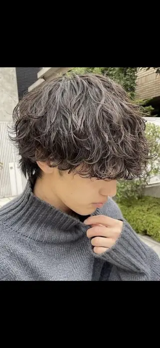 ショート パーマ メンズ 似合わせパーマ🔥 河浪 大智のヘアスタイル