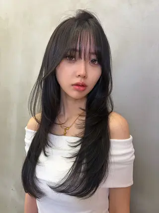 ロング ✨縮毛矯正✨レイヤー ホウダカズヒロのヘアスタイル