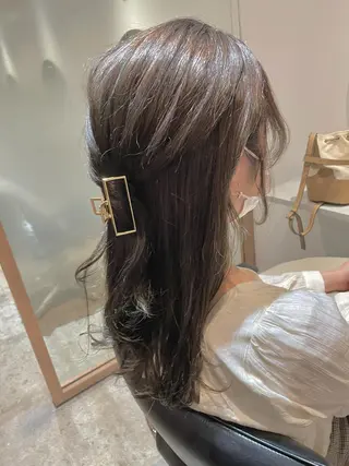 ロング カラー ヘアアレンジ REONA🪽✨薬院 レイヤーカット🫧のヘアスタイル
