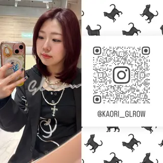 ミディアム カラー 大宮ミディアムレイヤ ー🍒🌙Kaoriのヘアスタイル