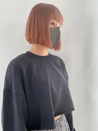 ミディアム カラー KOOKI スティードトーキョーのヘアスタイル