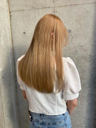 ロング カラー Saki/レイヤー/ 柔色カラー/顔まわりのヘアスタイル