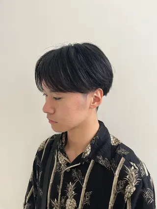 メンズ センターパート/カラ ーメッシュ📍ユリのヘアスタイル