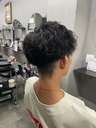 パーマ メンズ ブリーチ/縮毛矯正 ✨ミラクルクッポ✨のヘアスタイル