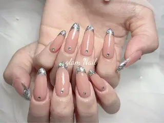 ネイル エツメ💅 長さ出し🎀デザインのネイルデザイン