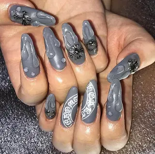 ネイル 渋谷／チップ長さ出し 👑アプレgel-xのネイルデザイン